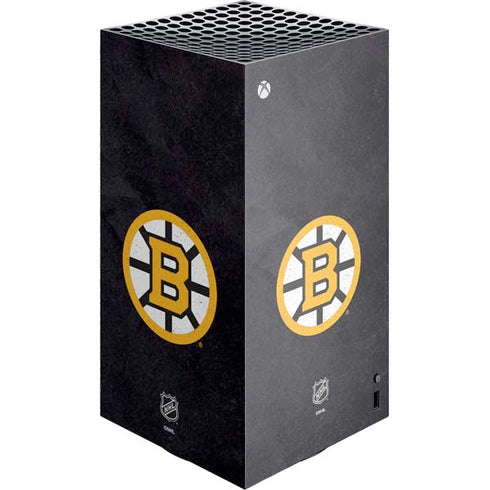 NHL Boston Bruins Distressed XBox Series X Digital Edition Console Skin